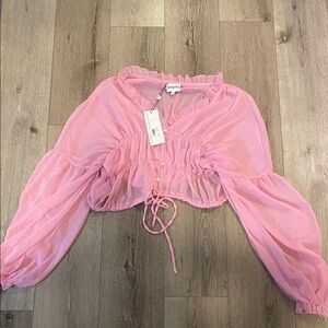 Sheer Pink Blouse